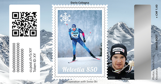 [7321.5.03] 2024, Crypto Stamp "Dario Cologna" - Basic Edition