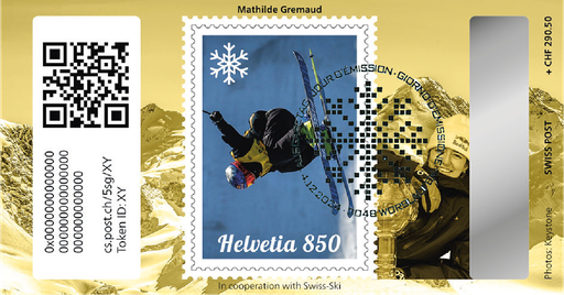 [7321.5.80] 2024, Crypto Stamp "Mathilde Gremaud" - Gold Edition