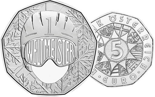 [7984.2024.18] 2024, 5 Euro "Ski-Weltmeisterschaft", Österreich