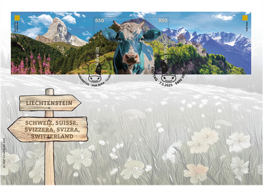 [7322.6.02] 2025, Crypto Stamp "Kuh blau"