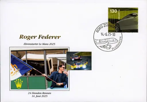 [9974.2025.09] 2025, Roger Federer - Ehrenstarter le Mans 2025