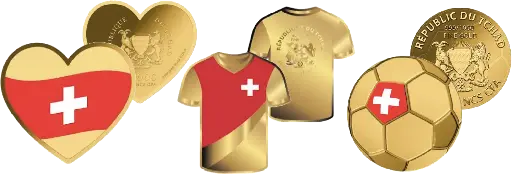 [7997.2026.05] 2026, Goldmünzen Komplett-Set zur WM 2026, Tschad 