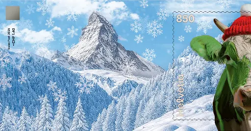 [7321.7.01] 2025, Crypto Stamp "Kuh grün" - CHLI 2.0