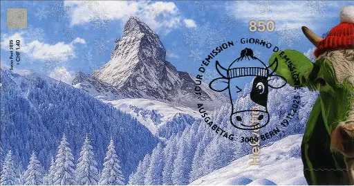 [7321.7.02] 2025, Crypto Stamp "Kuh grün" - CHLI 2.0