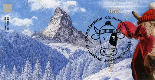 [7321.7.10] 2025, Crypto Stamp "Kuh pink" - CHLI 2.0