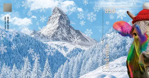 [7321.7.11] 2025, Crypto Stamp "Kuh regenbogen" - CHLI 2.0