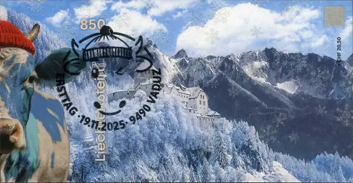 [7829.2025.32] 2025, Crypto Stamp "Kuh blau" - CHLI 2.0