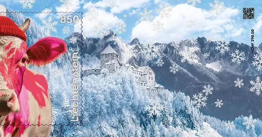 [7829.2025.37] 2025, Crypto Stamp "Kuh pink" - CHLI 2.0