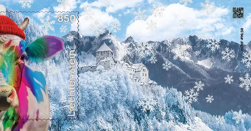 [7829.2025.39] 2025, Crypto Stamp "Kuh regenbogen" - CHLI 2.0