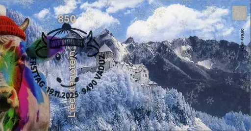 [7829.2025.40] 2025, Crypto Stamp "Kuh regenbogen" - CHLI 2.0