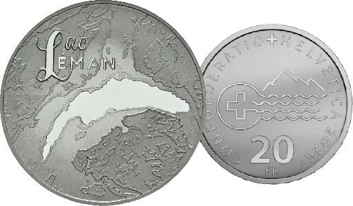 [7996.2026.01] 2026, 20 Fr. Gedenkmünze "Lac Leman"