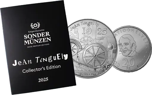 [7996.2025.09] 2025, 20 Fr. Gedenkmünze Collector's Edition "Jean Tinguely"