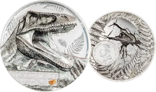 [7986.2026.17] 2026, 5 Dollars, Carcharodontosaurus, Cook Islands