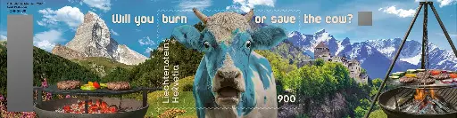 [7321.8.02] 2026, Crypto Stamp "Kuh blau" - CHLI 3.0