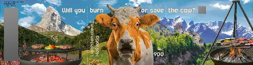 [7321.8.04] 2026, Crypto Stamp "Kuh orange" - CHLI 3.0