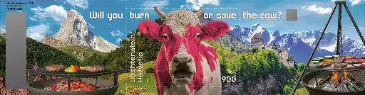 [7321.8.05] 2026, Crypto Stamp "Kuh pink" - CHLI 3.0