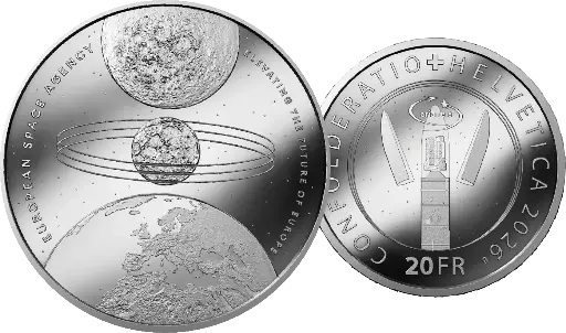 [7996.2026.06] 2026, 20 Fr. Gedenkmünze "Europäische Weltraumorganisation"