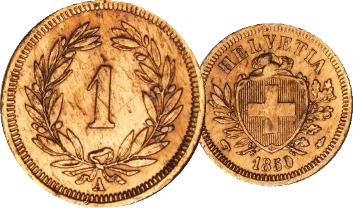 [8002.1850.01] 1850, 1 Rp. Kursmünze