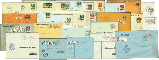 [7000.1850.01] 1850-1939, Kollektion von mindestens 30 Klassiker-Belegen