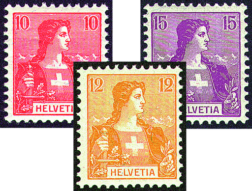 [7300.104.01] 1907, Neue Zeichnungen, Helvetia Brustbild I