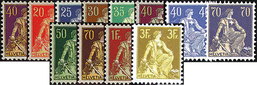 [7300.107.06] 1908-1940, Helvetia mit Schwert
