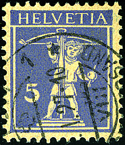 [7300.157.02] 5 Rp. grauviolett, sämisch