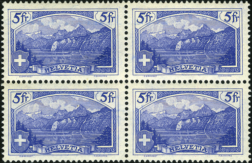 [7305.130.01] 5 Fr. Rütli, ultramarin-matter Gummi