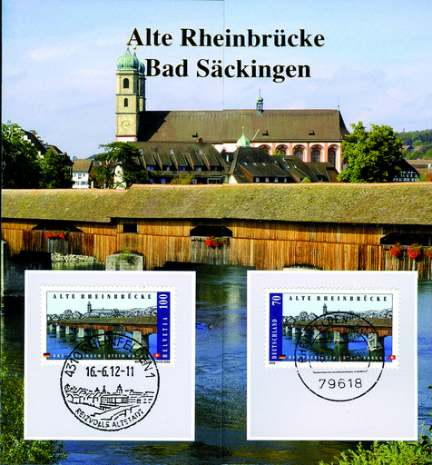 [7306.2012.02] 2012, Jubiläumsfolder "100 Jahre Rheinbrücke"