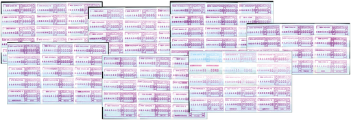 [7310.1986.01] 1986-1992, Kollektion mit über 100 Schalterfreistempeln