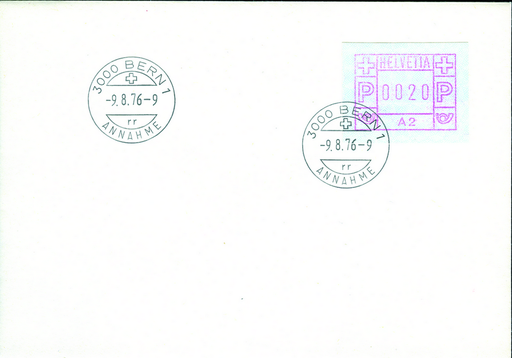 [7311.1.02] 1976, ATM-Typ 1 mit Automatenbezeichnung A1-A4