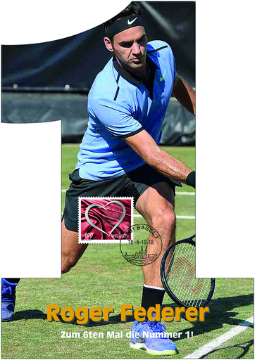 [7320.2018.04] 2018, Roger Federer "Zum 6ten Mal Nr.1"