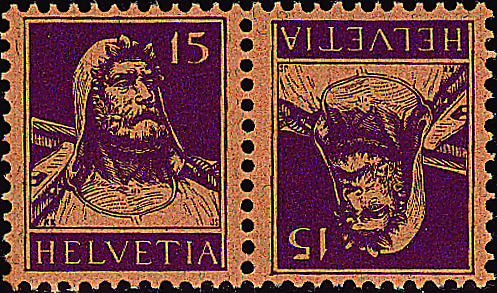 [7330.9.01] 15+15 Rp. violett, sämisch