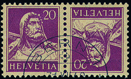 [7330.19.02] 20+20 Rp. rotlila, sämisch