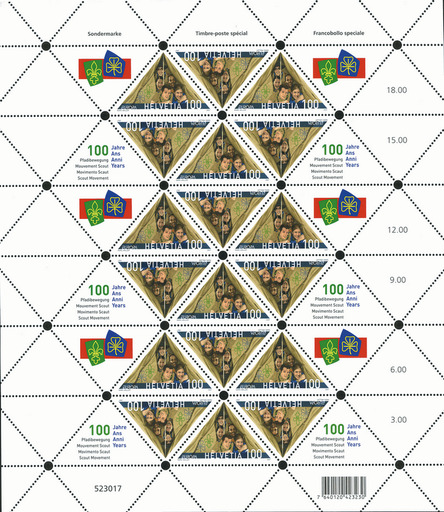 [7330.2007.03] 2007, Europa &quot;100 Jahre Pfadibewegung&quot;