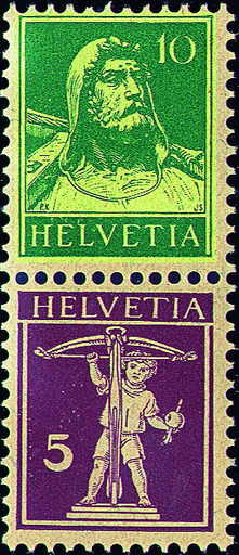 [7340.15.01] 10+5 Rp. blaugrün und rotlila