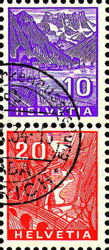 [7340.22.02] 10+20 Rp. hellviolett und rot