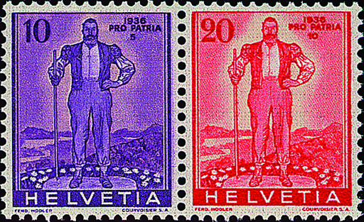 [7340.23.01] 10+20 Rp. violett und rot