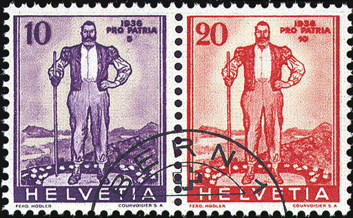 [7340.23.02] 10+20 Rp. violett und rot