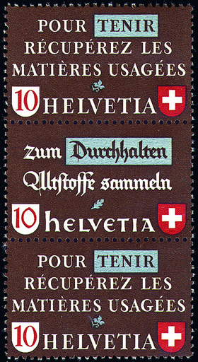 [7340.38.07] 10+10+10 Rp. Tenir, Durchhalten, Tenir