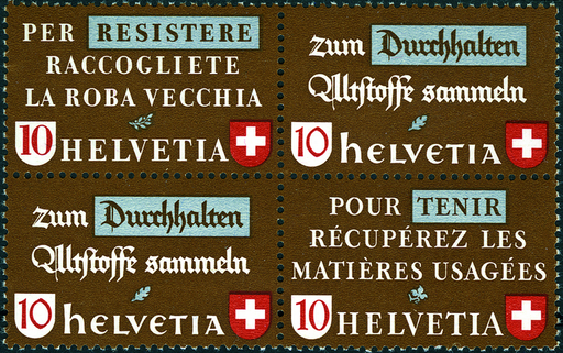 [7340.256.02] 10 Rp. Resistere-Durchhalten, Durchhalten-Tenir