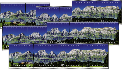 [7340.256.05] 85+85+85+85 Rp. Selun-Frümsel+Brisi-Zuestoll+Schibenstoll-Hinderrugg+Chäserrug