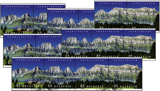 [7340.256.06] 85+85+85+85 Rp. Selun-Frümsel+Brisi-Zuestoll+Schibenstoll-Hinderrugg+Chäserrug