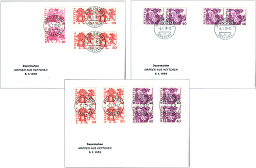 [7341.595.01] 1979, Freimarken aus Heftchen