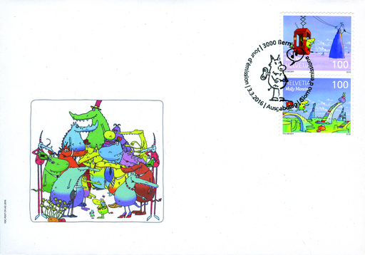 [7341.247.01] 100+100 Rp. Molly auf der Brücke+Molly in der Gondel