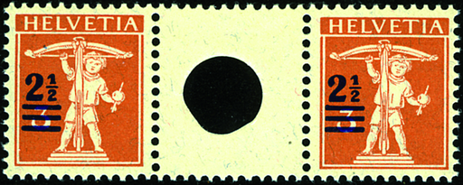 [7350.14.01] 2 1-2 auf 3 Rp. braunorange