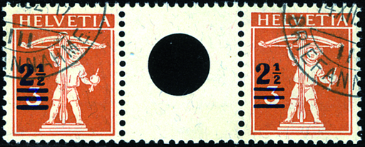 [7350.14.02] 2 1-2 auf 3 Rp. braunorange