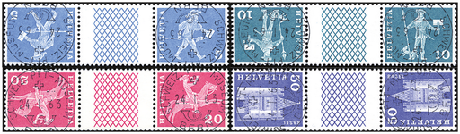 [7350.63.03] 1960, Postgeschichtliche Motive und Baudenkmäler