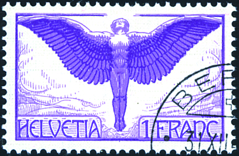 [7370.12.03] 1 Fr. Ikarus, violett-hellviolett