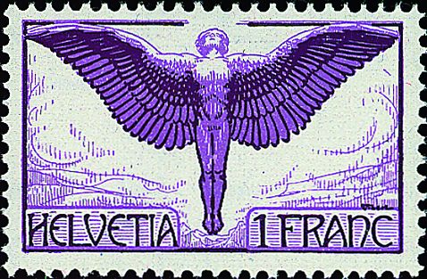 [7370.12.02] 1 Fr. Ikarus, violett-hellviolett