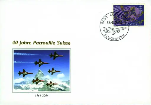 [7371.2004.03] 2004, Sonderbeleg "40 Jahre Patrouille Suisse"